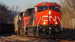 CN 3330 leads CSXT B24108 through Talladega AL 121323 [upl. by Button]