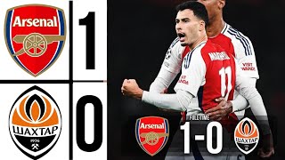 Arsenal vs Shakhtar Donetsk 10 Martenelli Goal  Extended Highlights champions league 202425 [upl. by Tommie701]