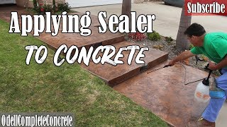 How to Apply Sealer to New and Old Concrete [upl. by Dnilasor]