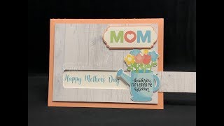 Mothers Day Message Reveal Slider Card  Cricut Design Space File [upl. by Aikar530]