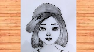 طريقه رسم وجه فتاه خطوه بخطوه بالقلم الرصاصتعليم رسم فتاهرسم فتاه جميلهرسم للمبتدئينرسم بناترسم [upl. by Shanan]