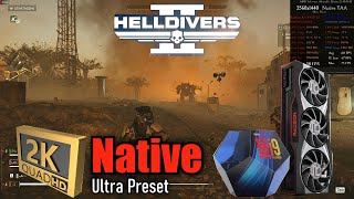 6900 XT 🖥️ 9900K 🎮 Helldivers 2  1440p Native TAA  Ultra Preset  Mantis [upl. by Jerz]