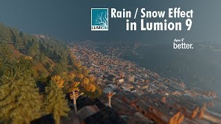 Rain and Snow in Lumion 9 how to achieve breathtaking results [upl. by Oicnoel18]