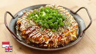 Gurih Berlapis Resep OKONOMIYAKI Ala Hiroshima Martabak Telur Jepang Bahan Lokal [upl. by Erdrich282]