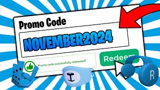 8 NEW CODES 2024 ROBLOX PROMO CODES FOR FREE ITEMS WORKING NOVEMBER🐻😱 [upl. by Siron828]