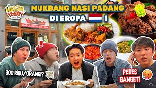 MAKAN NASI PADANG TERENAK DI EROPA PER ORANG 300 RIBU PEDES BGT  WORLD TRIP [upl. by Ellenuahs]