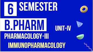 Immunopharmacology  BPharmVI SemesterPharmacologyIIIUnit IV [upl. by Aleakam]