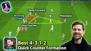 Deadly 4312 META ☠️🔥 Most Powerful Quick Counter Best Tactics Formation In eFootball 2025 [upl. by Rossi732]