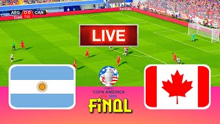 ARGENTINA vs CANADA  Copa America 2024 Final  Full Match All Goals  Live Football Match [upl. by Xuerd]