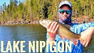 Early Spring visit to famous Lake Nipigon in search of Pike [upl. by Cresa]