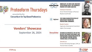 Vendor Showcase The Latest Technology and Applications for Top Down Proteomics  September 2024 [upl. by Feledy]