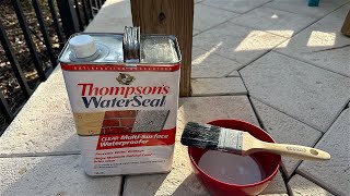 Review of Thompsons WaterSeal 1 Gallon Clear Waterproof [upl. by Nalhsa]