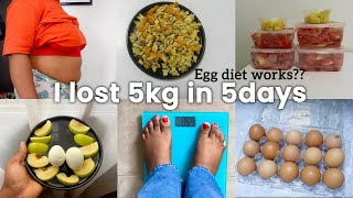 I lost 5kg in 5 days 😳does egg diet really worklose belly fat fast  Ulcer patient tries egg diet [upl. by Waers]