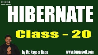 HIBERNATE Online Training  Class  20  by Nagoor Babu On 15122018 [upl. by Annaek]