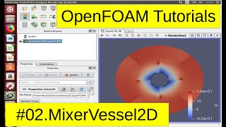 OpenFOAM Tutorials mixerVessel2D 02 [upl. by Baoj]