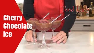 Chocolate Cherry Italian Ice  fast and easy [upl. by Moishe474]