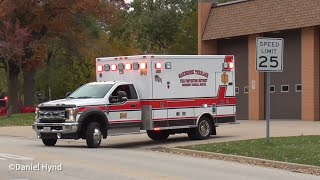 Oakbrook Terrace Fire Dept Medic 49 and Utility 49 Responding [upl. by Korry]