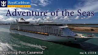 Adventure of the Seas Leaving Port Canaveral [upl. by Reisman]