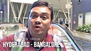 How to get free food and lounge in Indian Airports Air India Hyderabad to Bangalore [upl. by Stacee]