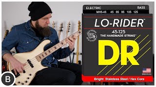 DR BASS STRINGS  HiBeams Sunbeams Pure Blues amp LoRider [upl. by Mariano]