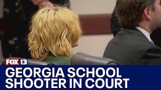 Georgia school shooting suspect appears in court  FOX 13 Seattle [upl. by Tinor478]