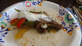 ASMR Eating Steak Fajitas [upl. by Aloiv]