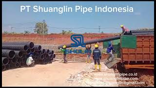 HDPE DOUBLE WALL CORRUGATED PIPE  PIPA DARAINASE [upl. by Ailina494]