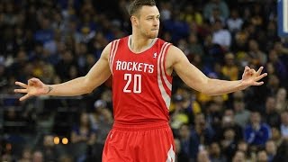 Donatas Motiejūnas Rockets 2015 Season Highlights Part1 [upl. by Arbua]