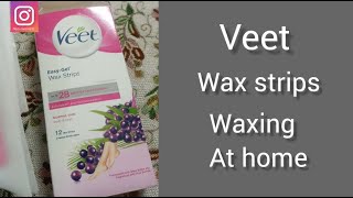 Strips veet wax strips Bodyamp face wax ampNose strips for hair remove Review [upl. by Weaver]