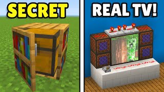 MINECRAFT 20 SECRET Redstone Hacks [upl. by Gall693]