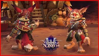 Vulpera Heritage Armor Set  Ingame Preview  WoW BfA Patch 83 Visions of Nzoth [upl. by Reagen861]