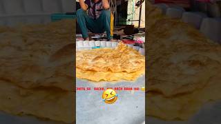 🤣 streetfood funny foryou trending ytshort chickenrecipes paratha comedy viralshort [upl. by Haimirej]