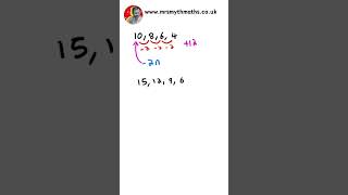 GCSE Maths  Decreasing Nth Term Sequence sequence sequences nthterm algebra GCSEMaths [upl. by Idoc]