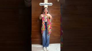 Dupatta Shrug Top Hack style dupatta shrug top hack ytshorts youtubeshorts [upl. by Suivatal]