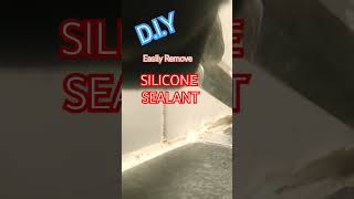 How to easily remove silicone sealant from any surface tutorial SiliconeSealant DIYTUTORIAL [upl. by Naz724]