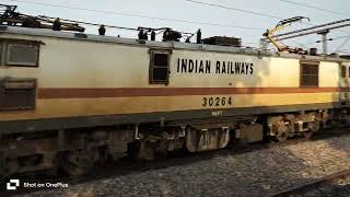 SPARKLING 30264 WAP7 WITH 12013 NEW DELHI AMRITSAR SHATABDI EXPRESS OVERTAKING DLPC JANSHATABDI EXP [upl. by Dnaltiac]