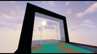 Smallest 3x3 Glass Hipster Door ft Lucasdaredstone  Minecraft 116 [upl. by Edalb]