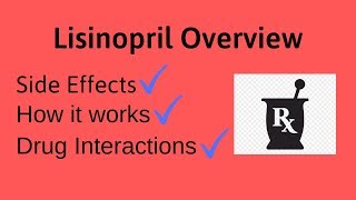 Lisinopril Overview  Lisinopril Side Effects How it Works Drug Interactions [upl. by Timon]