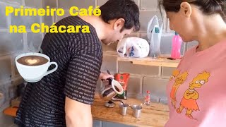 CONSTRUINDO UM CHALÉ DE MADEIRA limpeza do alojamento fundação e primeiro café ☕️ [upl. by Holub]