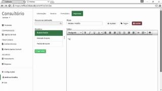 Tutorial  Criar modelos de prontuário [upl. by Isleana]