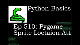 Python Basics Pygame Sprite Rect Location [upl. by Munsey403]