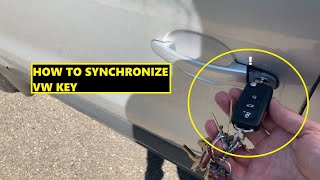 Program VW Key After Battery Change  Synchronizing VW Key FOB [upl. by Newcomb]