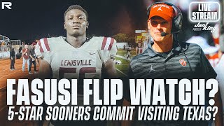 Fasusi Flip Watch The Latest on the 5Star Sooner Commit  OU Insider Live QampA [upl. by Thgiled]