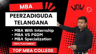 BEST MBA COLLEGE IN PEERZADIGUDA  TOP MBA COLLEGE INPEERZADIGUDATELANGANA  ADMISSION  FEE [upl. by Shyamal]