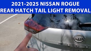 How To Remove 20212025 Nissan Rogue Hatch DoorInner Tail Light Reverse Light Bulb Replacement [upl. by Eyeleen155]