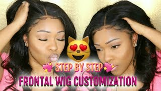 How I Customize My Lace Frontal WIGS Hairline  Step By Step  Natural Frontal Hairline  HairSpells [upl. by Warms]