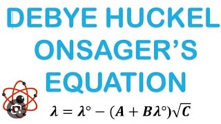 Complete derivation of quotDebye Huckel Onsager equationquotMScChemistry ELECTROCHEMISTRY [upl. by Hancock]