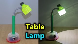 How to Make Table Lamp at Home । Easy And Simple । 2019 [upl. by Eidnahs]