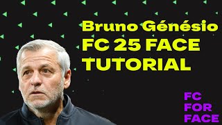 Bruno Génésio FC 25 FACE CREATION Tutorial CAREER MODE [upl. by Anilec]