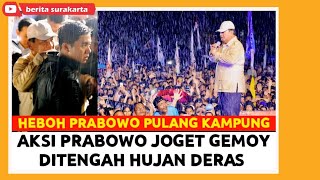 Pulang Kampung PRABOWO Disambut Luar Biasa  Nyanyi Bareng Jenderal WIRANTO Hibur Puluhan Ribu Warga [upl. by Gayn212]